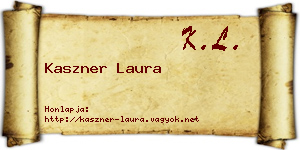 Kaszner Laura névjegykártya